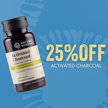 Detox Tools Sale - Nature's Sunshine Activated Charcoal Capsules